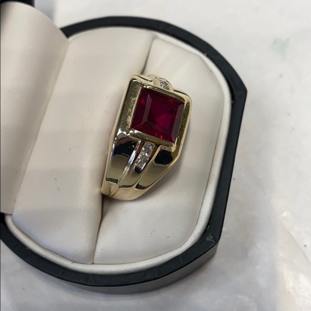 14k Gold Ruby Ring - image 2